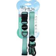 Aesco M-Pets Gentle Dog Boyun Tasması ve Gezdirme Set (L) Yeşil