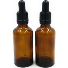 Aesco Iki 50 ml Kahverengi Camlı-Şişe Ile, Damla Pipetten