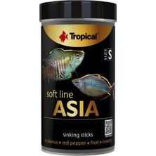 Aesco Tropical Softline Asia S Asya Kökenli Balıklar Için Renklendirici Balık Yemi 100 ml 50GR
