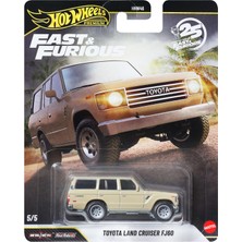 Aesco Hot Wheels Premium Fast & Furious Toyota Land Cruiser FJ60, Die-Cast Model, JHW76 - HNW46 1:64 Ölçek, Koleksiyon Arabası