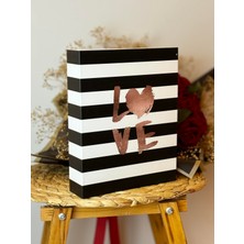 Aesco Rabsev Fotoğraf Albümü 10X15CM 200 Lük Renkli Love Desenli Anı Albümü