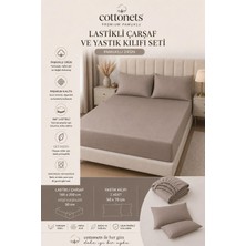 Aesco Lastikli Çarşaf Seti Yastık Kılıfları Dahil | Çift KIŞILIK(160X200CM) + 2 Adet Yastık Kılıfı (50X70CM)| Günlük