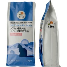 Aesco Kito Doğal Besi Kuzu Etli Kısır Kedi Maması 2 kg