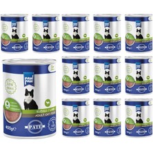Aesco Pawpaw Yetişkin Kedi Kuzulu Pate 400 gr x 12 Adet