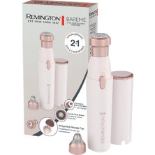 Aesco Remington WFS200 Kadın Yüz Tıraş Makinesi, 2'si 1 Arada Yüz Tıraş Makinesi ve Kaş Düzeltici, Bareme (Su Geçirmez, Üst Dudak, Çene ve Yanak, Batarya, Usb-C, Fırça ve Başlık)