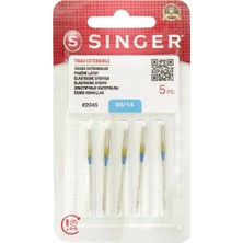 Aesco Sınger 5'li Paket Streç Dikiş Makinesi Iğneleri 2045, Boyut 90/14