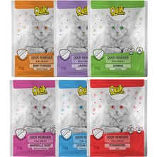 Aesco Quik Kedi Kumu Koku Giderici Toz 25 G (Pudralı – Lavantalı – Yaseminli – Marsilya Sabunlu – Okyanus – Çilek)