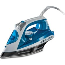 Aesco Russell Hobbs 23971 – 56 Supreme Steam Pro Buharlı Ütü, Seramik-Buegelsohle, Ekstra-Şok Buhar Çıkışı:, 2600 Watt, Mavi/beyaz