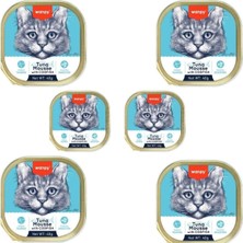 Aesco Wanpy Ton ve Morina Balıklı Yaş Pate Kedi Mamasi, 40 Gr, 6 Adet, Yüksek Nem Içeriği
