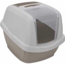 Aesco Imac Maddy Junıor Kapalı Kedi Tuvaleti Bej/beyaz 57X43X41CM