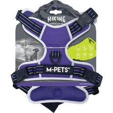 Aesco M-Pets Hiking Reflektörlü Soft Sırt Tasması Mor (L)