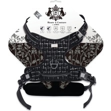 Aesco M-Pets Haute Couture Köpek Göğüs Tasması Siyah (Xl)