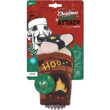 Aesco M-Pets Chrıstmas Socks Snack Attack Köpek Oyuncağı