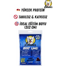 Aesco Lokums Köpek Dana Ciğer Küp Kurutulmuş Doğal Ödül Maması, Stick FORM,%100 Doğal, 2x2 cm