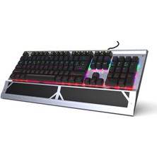 Aesco Inca IKG-444 Ophira Rgb Mekanik Gamıng Keyboard 13 Farklı LED Aydınlatma Modu Anti-Gölgeleme Özelliği Blue Swich 104 Tuş Alüminyum Alaşımlı Levha ve Abs Tuş Ömrü 50 Milyona Kadar