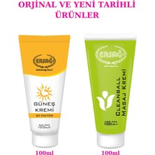 Aesco Ersağ Güneş Kremi 50 Faktörlü 100 ml ve Clean Ball Masaj Kremi 100 ml