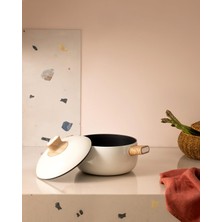 Aesco Madame Coco Manon Tencere - Beyaz - 22 cm