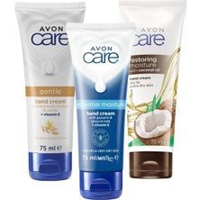 Aesco Avon Care Gliserin ve Badem Sütü, Hindistan Cevizi Yağı ve Vanilya Içeren El Kremi Paketi