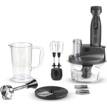 Aesco Leggno Gourmet Pro Blender Set Metalik Gri