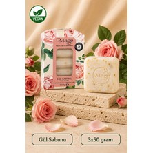 Mage Doğal Gül Sabunu 3’lü Set