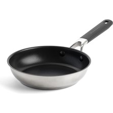 Aesco Kitchenaid Paslanmaz Çelik Kızartma Tavası, Seramik Kaplama 20 cm