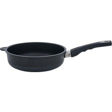 Aesco Leggno Black Premium Döküm Derin Tava 24 cm Indüksiyon Taban