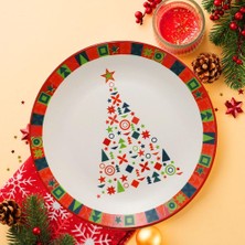 Aesco Keramika New Year Çam Servis Tabağı 26 cm 21652