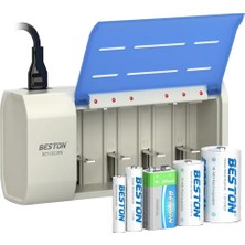 Beston BST-C821BW Universal Pil Şarj Cihazı
