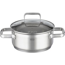 Aesco Rösle Charm Kısa Tencere 91934 - Paslanmaz Çelik 20 Cm, Kapasite 2.7 Lt
