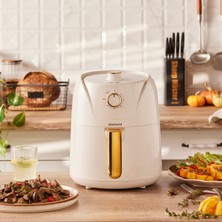 Aesco Homend Airfryday 2504H 8 Farklı Programlı, 4,3 Litre Airfryer Krem