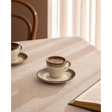 Aesco Madame Coco Mathilda 6 Kişilik 12 Parça Kahve Fincan Takımı - Yeşil - 90 ml