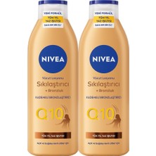 Aesco Nıvea Q10 Sıkılaştırıcı ve Bronzlaştırıcı Vücut Losyonu 250ML, Kademeli Bronzluk, Açık Buğday Ten, X2 Adet