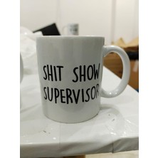 Aesco Shit Show Supervisor Kupa - Komik Yönetici Seramik Bardak Ofis Hediyesi 325ML