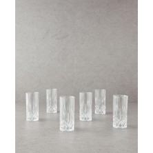 Aesco English Home Leonora Kristalin 6'lı Bardak 300 ml Şeffaf