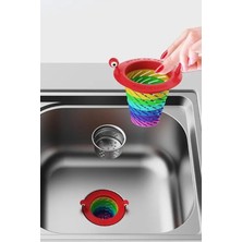 Aesco Mobee Lavabo Mesh Süzgeç Kapağı Lavabo Zemin Drenaj Sevimli Lavabo Filtresi Banyo Mutfak Süzgeci