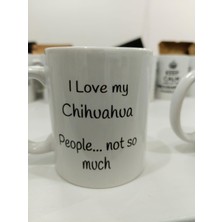Aesco I Love My Chihuahua Kupa - Chihuahua Sevgisi Seramik Bardak Köpek Sahibi Hediyesi 325ML