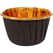 Aesco Benim Marifetlerim - Kahverengi Metalize Muffin Kek Kapsülü 25 Adet