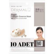 Aesco Dermal Aydınlatıcı Nemlendirici Inci Özlü Kolajen Gece Maske X10 Adet
