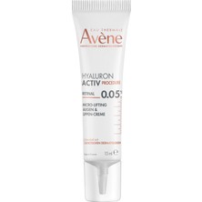 Aesco Eau Thermale Avene Hyaluron Activ Procedure Retinal (%0,05) Niasinamid (%2) Hyalüronik Asit (%0,2) Göz-Dudak Kremi 15ML