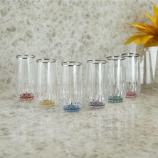 Aesco Aryıldız Fiona 6'lı Meşrubat Bardağı Platin 300 ml