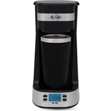 Aesco Mycoffee Touch MC-107 Çelik Termos Bardaklı, 420ML Kapasiteli, LCD Ekranlı, 750W, Programlanabilir, Otomatik Filtre Kahve Makinesi