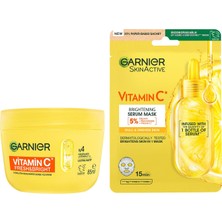 Aesco Garnier C Vitamini Sorbet Nemlendirici Yüz Kremi ve C Vitamini Yüz Maskesi Set