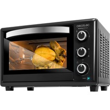 Aesco Cecotec Bake&toast 3090 Tezgah Üstü Fırın, Gyro Siyah, 30 L, 1500 W, 5 Farklı Fonksiyonlu, Döner Mil Dahil, Iç Aydınlatma, Kırıntı Toplama Haznesi.