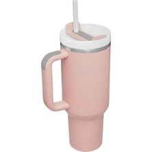 Aesco 316 L Çelik 1,2 L Pembe Pipetli El Termos Mug (Sızdırmazlık Yok) CIN856PM