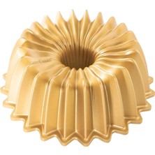 Aesco Nordic Ware Backform Brilliance Bundt Tavası 6 Kase Alüminyum Altın, 21CM x 20,6cm, Nw 93277