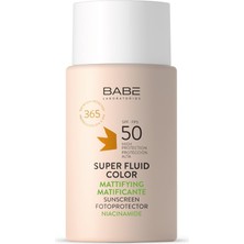 Aesco Babe Laboratorios Sunscreen Mattifying Super Fluid Color - Matlaştırıcı Güneş Kremi