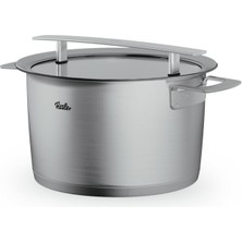Aesco Fissler Phi Collection Cam Kapaklı Derin Tencere Renkli 24 cm