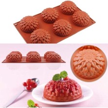 Aesco Siliko World Silikon Kek Pasta Sabun Mum ve Epoksi Kalıbı 7x3,5cm, Pembe