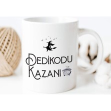 Aesco Hediyesepeti Dedikodu Kazanı Tasarımlı Porselen Kupa Bardak