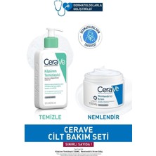 Aesco Cerave Temizleyen ve Nemlendiren Cilt Bakım Seti: Köpüren Temizleyici 236 ml & Nemlendirici Krem 340 G